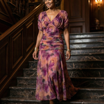 Calen | Off Shoulder Flow Midi Dress