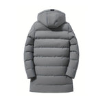 KZZ Men's Heavy-Duty Windproof Winter Coat - Thickened Full-Zip Hooded Jacket