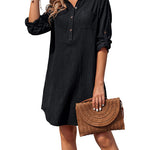 Nadorine Women's Cotton Shirt Dress