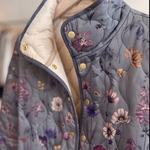 Niva | Vintage Floral Print Quilted Jacket