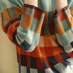 Leonor | Cashmere patchwork turtleneck