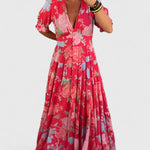 Blake | Elegant Floral V-neck Dress