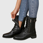 Yamel | Comfortable Side-Zip Leather Boots