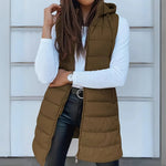 Charlie | Casual Sleeveless Hooded Puffer Vest