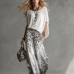 Modern And Stylish White Chiffon T-shirt
