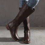 Tatiana | CLASSIC BUCKLE KNEE-HIGH BOOTS FOR WOMEN