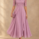 Abella | Lace and Chiffon Dress