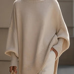Margovil Crewneck Drop Shoulder Slouchy Pullover Sweater