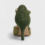 Coralise | Women's Two-Tone Kitten Heel Slingback Pumps