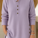 Brenda | Elegant Button-Detail Winter Sweater