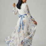 Rielle | Pleated Wrap Midi Dress