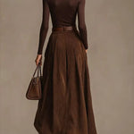 Silvia | Aveline Two-Piece Set (Turtleneck & Maxi Skirt)