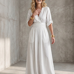 Wanda™ | Cross Front Wide Leg Jumpsuit