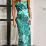 Ava Cromwell | Strapless Satin Maxi Dress For Women