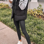 Solid color fashionable lazy style cotton vest jacket