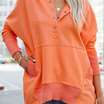 Women's New V-Neck Hooded Irregular Sweater