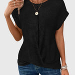 Aleah | Stylish Crew Neck Blouse