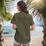 Short Sleeve Blouses Lightweight Loose Top - Nadorine (Us Only)