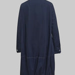 Long Sleeves Loose Buttoned Pockets Solid Color Lapel Midi Dresses