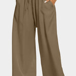 Solid color loose and comfortable casual trousers