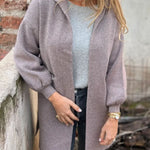 Solid Color Casual Woolen Pocket Hooded Jacket
