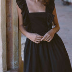 V-NECK FASHIONABLE REVERSIBLE DRESS
