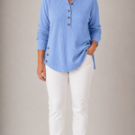Renata™ | Women's Ribbed Button Detail Tunic