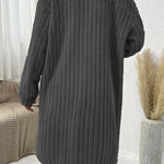 fur lapel plush top coat