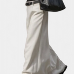 Ada H-Line Solid Color Minimalist Skirt