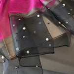 Sun-Protection Beaded See-Through Shawl&Scarf