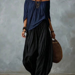 Amelia | Off-Shoulder Top & Lantern Pants Set