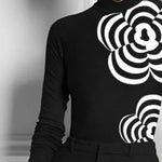 Long Sleeves Skinny Flower Print High Neck T-Shirts Tops