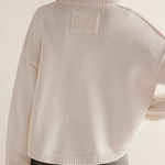Knitted Jacket Stand Collar Solid Color Cardigan Sweater