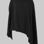 Batwing Sleeves Loose Asymmetric Solid Color One-Shoulder Blouses&Shirts Tops