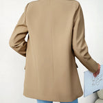 Nadorine Casual Blazers Open Front Long Sleeve Work Office Blazer Jacket