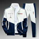 KZZ Men's Athletic Set Casual Sports Jacket and Jogging Pants