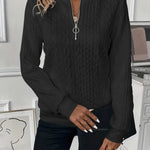 Sofía | Elegant Quarter-Zip Sweater