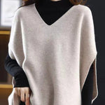 Casual Sleeveless Loose Solid Color V-Neck Vest Top