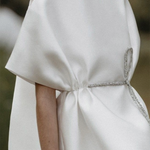High-low Loose Tied Waist Round-neck Blouses