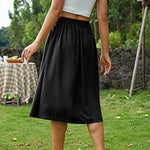 Casual Skirt Shaped Waist Button Princess Dress Skirt