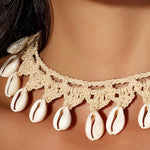 Shell Crochet Choker Necklace