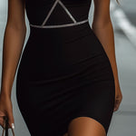 Glamorous Strappy Embellished Bodycon Dress