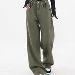 Plus Size Jeans High Waist Wide Leg Pants