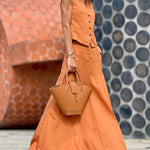 Two-Piece Set Sleeveless V-Neck Crop Top and Midi Flared Skirt Suits