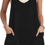 Nadorine Jumpsuit Short Summer Sleeveless Rompers (DE Only)