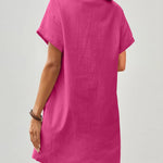 Nadorine Women's Linen Dresses Knee-Length Casual Beach Dress (DE Only)