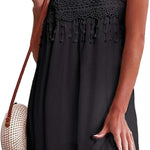 Nadorine Women's Boho Summer Dress Bohemian Mini Dress (DE Only)
