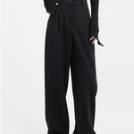 High Waist Suit Wide Leg Pants