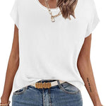 Nadorine Short Sleeve Sweater Knit Going Out Sweater Tops
