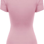 Nadorine Cross-Front V Neck Ruched Short Sleeve Blouses